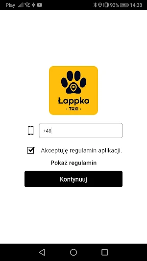 Łappka Taxi Screenshot 0