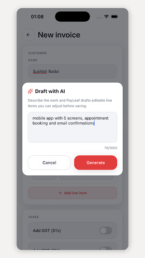 Payleaf Screenshot 3