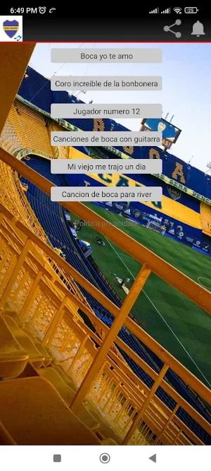 Canciones de Boca Screenshot 2