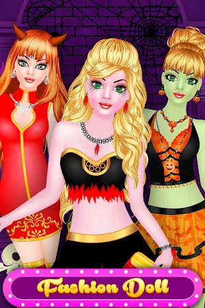Monster Doll Fashion Salon Dress Up Game Screenshot 1