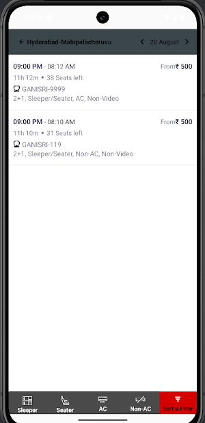 Ganisri Bus Screenshot 2