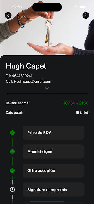 Start Home Contact Screenshot 2