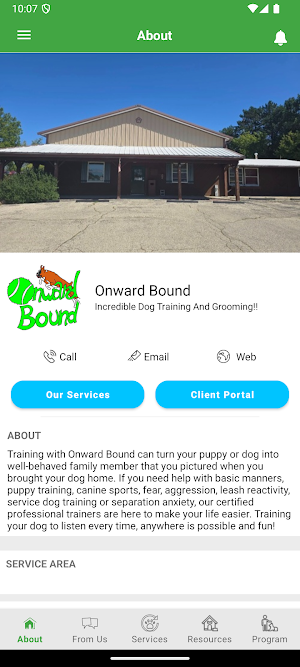 Onward Bound Dog Training Screenshot 1