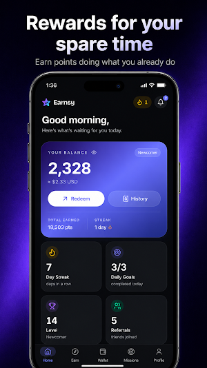 Earnsy: Earn Cash & Play Games Screenshot 0