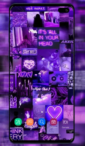 Purple Wallpaper Screenshot 2