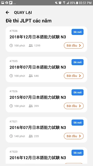 TryJLPT-JAPANESE ONLINE TEST Screenshot 3