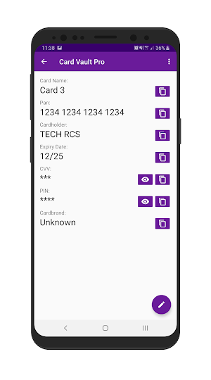 Card Vault Pro Screenshot 1