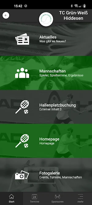 TC Grün-Weiß Hiddesen Screenshot 0