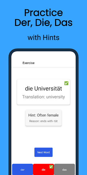 Learn German words & Grammar Screenshot 1
