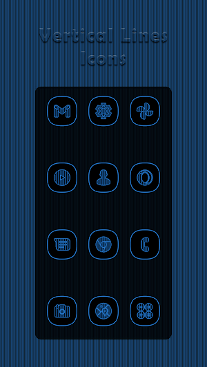 Vertical Blue Lines Icons Screenshot 0