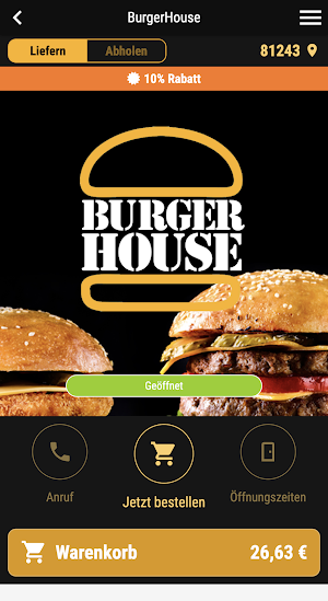 Burger House Bodenseestrasse Screenshot 0