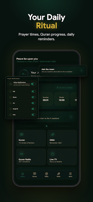 Islam 360: Quran, Prayer, Azan Screenshot 1