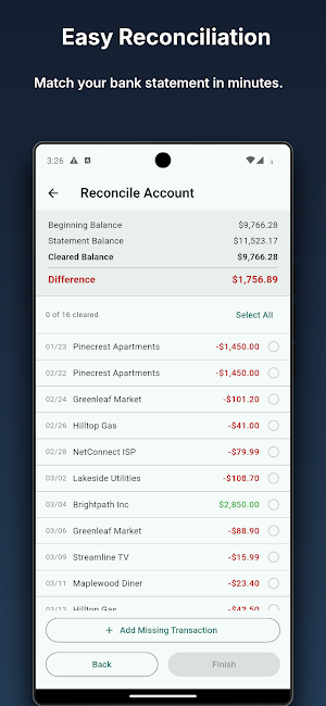 Caffeinated Checkbook Screenshot 3