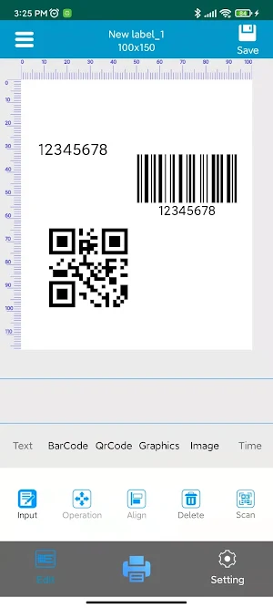 Print Label Screenshot 0