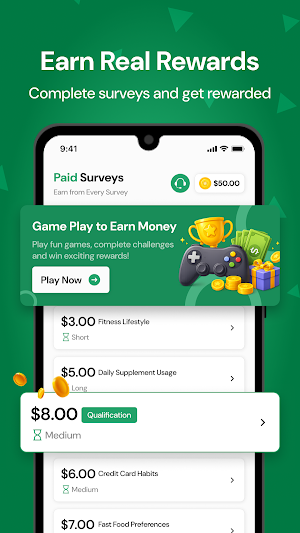 Paid Survey & Earn Rewards Screenshot 1