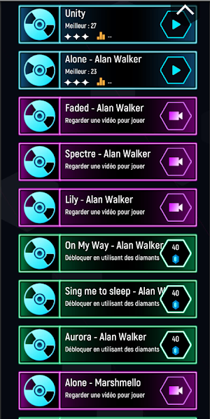 Alan walker Tiles Hop Ball - Neon EDM Rush Screenshot 1