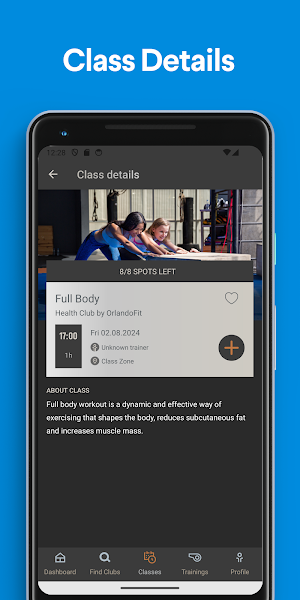 Health Club Screenshot 2
