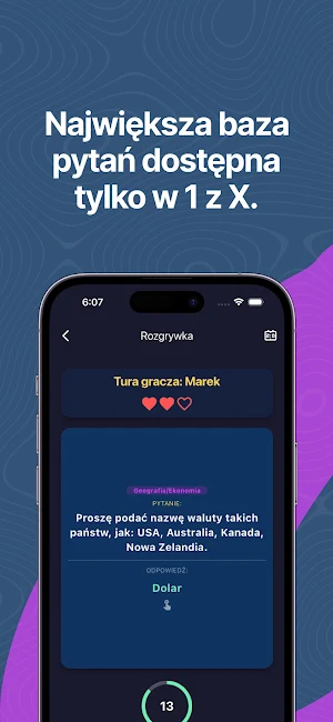 1 z X: Quiz Wiedzy Ogólnej Screenshot 0