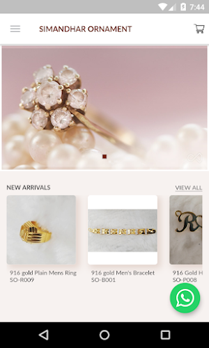Simandhar Ornament - Gold CZ Jewelry Manufacturer Screenshot 0