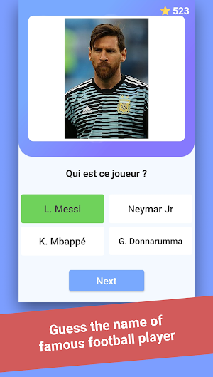 Quiz Soccer - Guess the name Screenshot 1