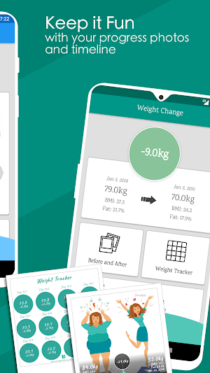 Weight Diary - Weight Loss Tracker, BMI, Body Fat Screenshot 3