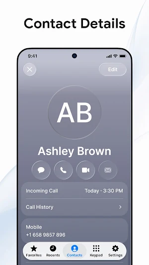 Phone Contacts - iCall Dialer Screenshot 3