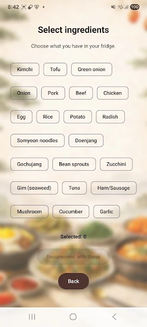 Korean Food Picker: Recipes Screenshot 3