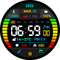 TicWatch Colorful numbers
