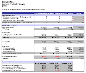 Gross Profit & Loss Templates Screenshot 3