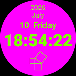 FunnyDigital Wear OS watchface Screenshot 1