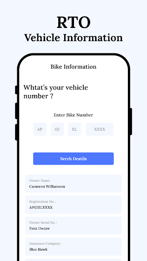 RTO Vehicle Information Screenshot 2