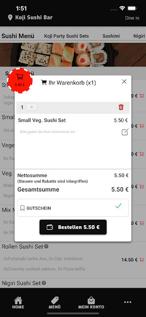 Koji Sushi Bar Screenshot 3