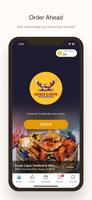 Krazy Cajun Seafood & Hibachi Screenshot 0