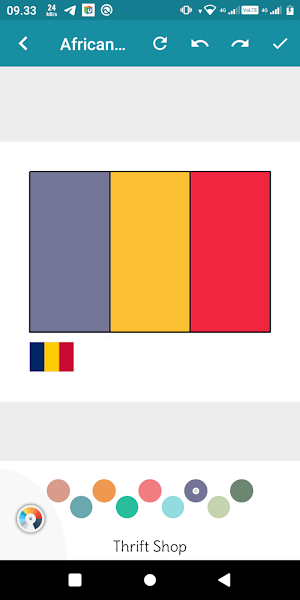 African Flags : Coloring Screenshot 2
