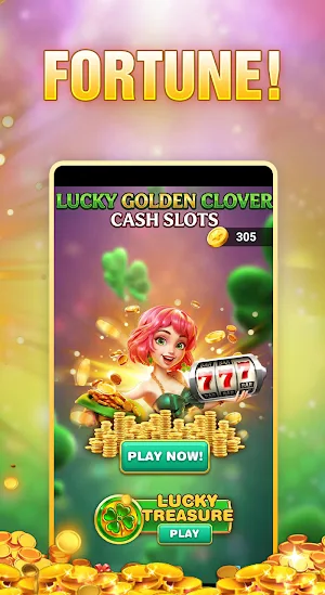 Lucky Golden Clover Cash Slots Screenshot 1