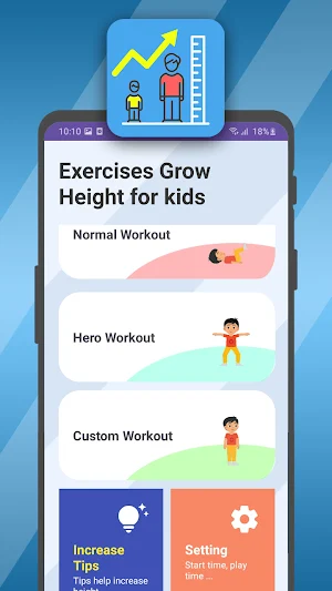 Exercises Grow Height for kids Screenshot 1