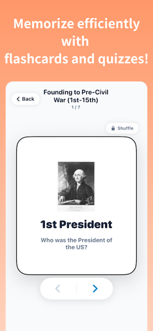 Name the US Presidents Quiz Screenshot 1