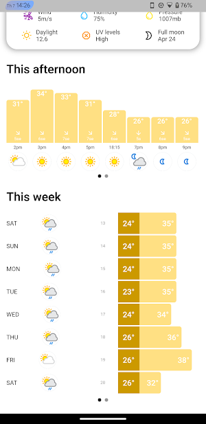 Dart Weather Screenshot 1