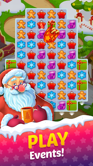 Candy Christmas Match 3 Games Screenshot 2