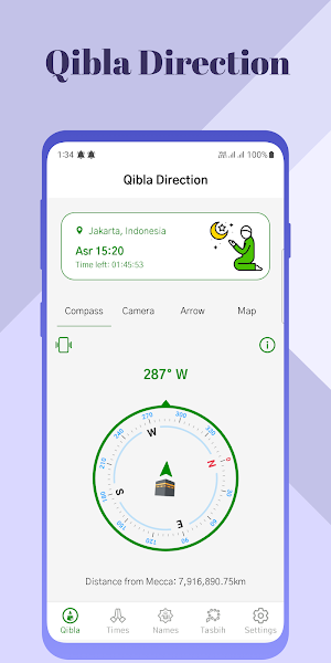Qibla Finder - Prayer Time Screenshot 0