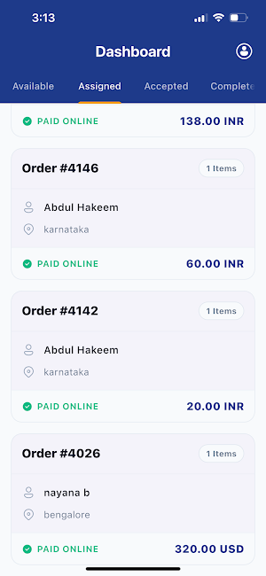 Delivery Screenshot 2