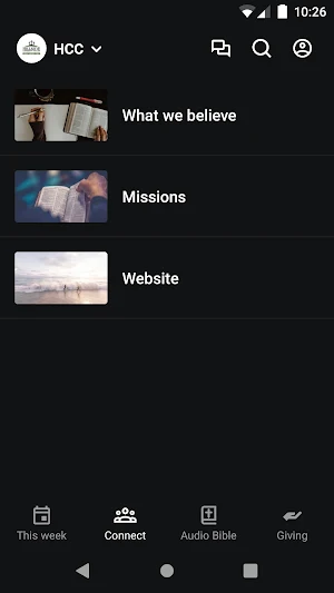 Hillside Community Church CMA Screenshot 1