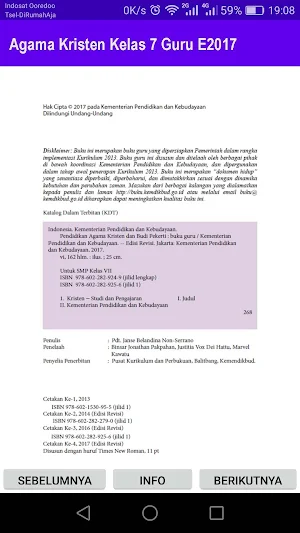 Agama Kristen Kelas 7 Guru E2017 Screenshot 1
