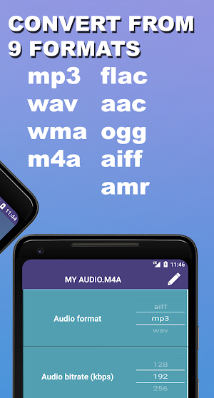 Audio Converter MP3 WAV WMA FLAC AMR AAC OGG etc. Screenshot 2