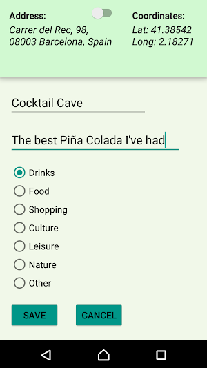 My Places Screenshot 2
