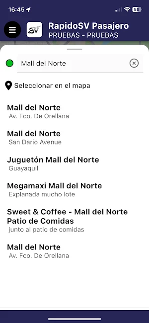 RapidoSV Pasajero Screenshot 1