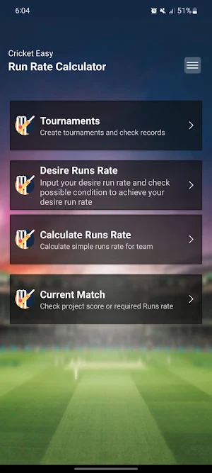 Cricket Runs Rate - Estimator Screenshot 0