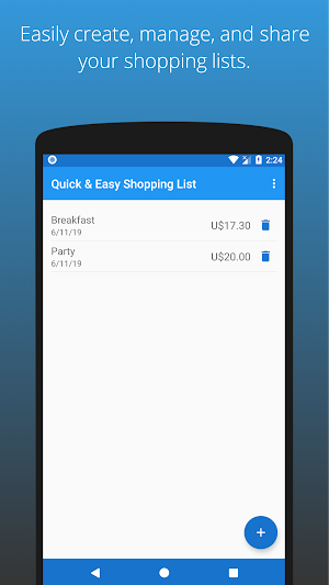 Quick & Easy Shopping List Screenshot 0