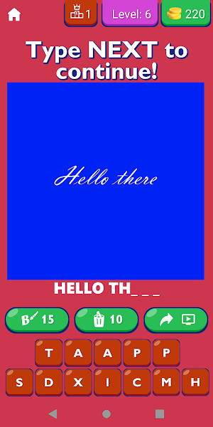 Guess The Cursive Word Game Screenshot 0