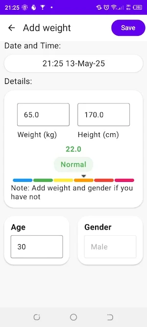 Gluco Journal Screenshot 3